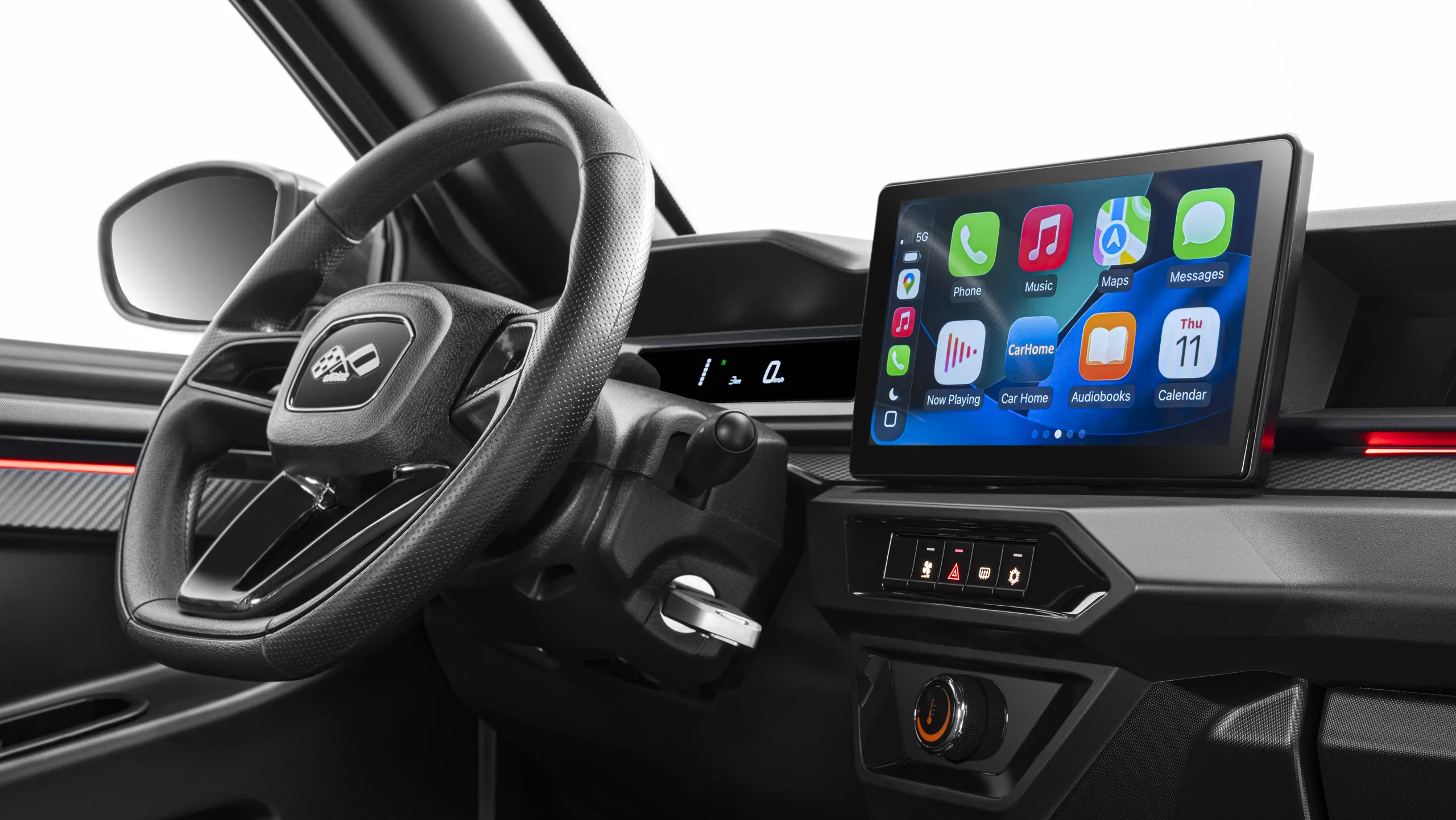 Ligier JS60 pantalla táctil 10 pulgadas Pantalla táctil de 10 pulgadas con Apple CarPlay y Android Auto del Ligier JS60